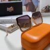 HERMES 2024 New Arrival Popular Fashion H Sunglasses for Women UV Protection Driver's Glasses, Stylish White Sunglasses with HHH Logo