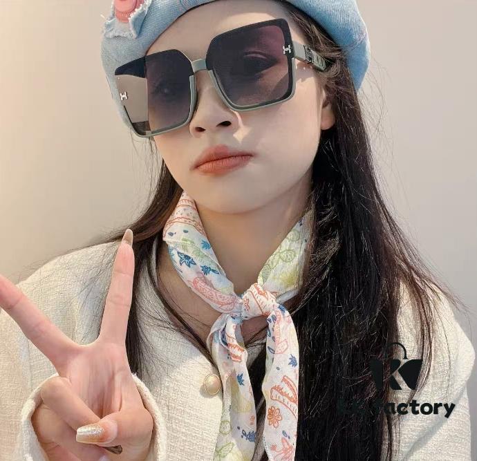 HERMES 2024 New Arrival Popular Fashion H Sunglasses for Women UV Protection Driver's Glasses Stylish White Sunglasses