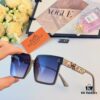 Hermes* Women's Square Retro Vintage Korean Style INS High-End Sunglasses for Large Face, Slimming and Stylish, Fashionable Sun Protection Shades