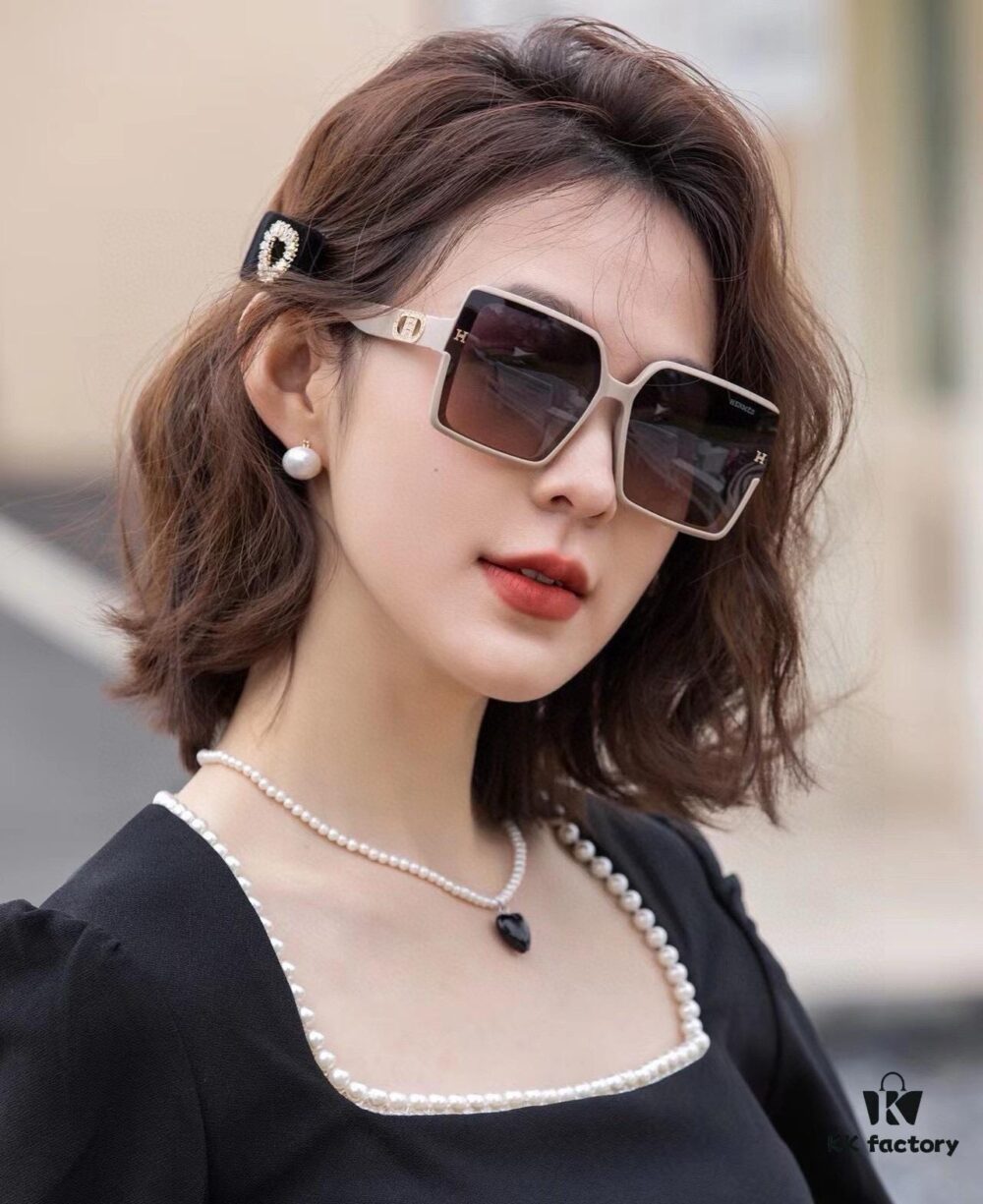 Polarized Series Sunglasses HERMES Hermes Original Release Popular Bestseller Classic Luxury Global Fashion Square Frame Sunglasses High-Quality Authentic H6107