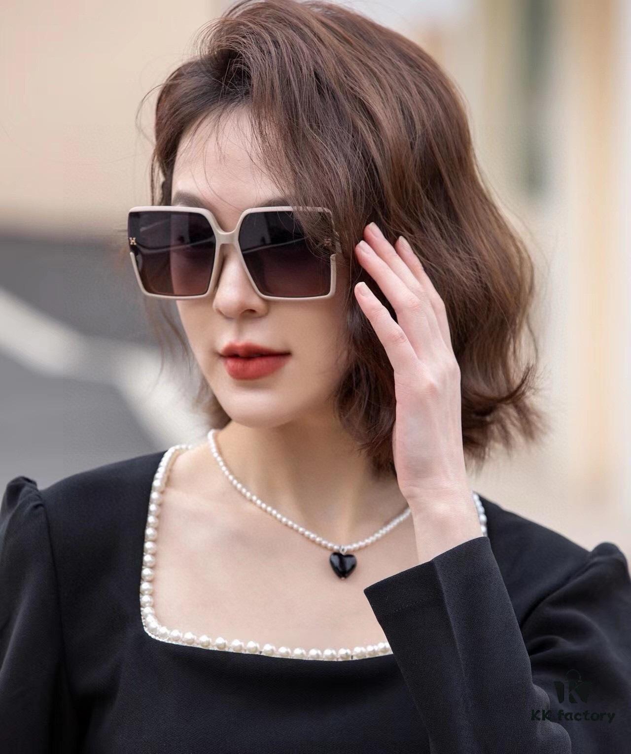 Polarized Series Sunglasses HERMES Hermes Original Release Popular Bestseller Classic Luxury Global Fashion Square Frame Sunglasses High-Quality Authentic H6107