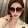 Hermes Women's Square Retro Sunglasses, Korean Style Ins High-End Fashion, Slimming for Large Faces, Stylish Sun Protection for Street Photography