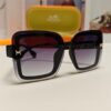 HERMES Women's Sunglasses UV Protection Oversized Round Frame Vintage Style 2024 New Arrival Fashionable Slimming Sunglasses for Large Faces