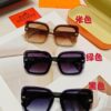 HERMES Women's Sunglasses, UV-Protective Oversized Round Frames, 2024 New Arrival, Vintage-Inspired Slimming Design, Trendy Glasses for Large Faces