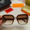 HERMES Women's Sunglasses, UV-Protective Oversized Round Frame Sunglasses 2024 New Arrival, Vintage-Inspired Slimming Design for Large Faces, Trendy Influencer Eyewear
