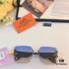 Hermes Korean-style Fashion Square-frame Sunglasses for Women, Premium Look, Oversized Design Slimming Effect UV Protection Sun Glasses 2024 New Arrival