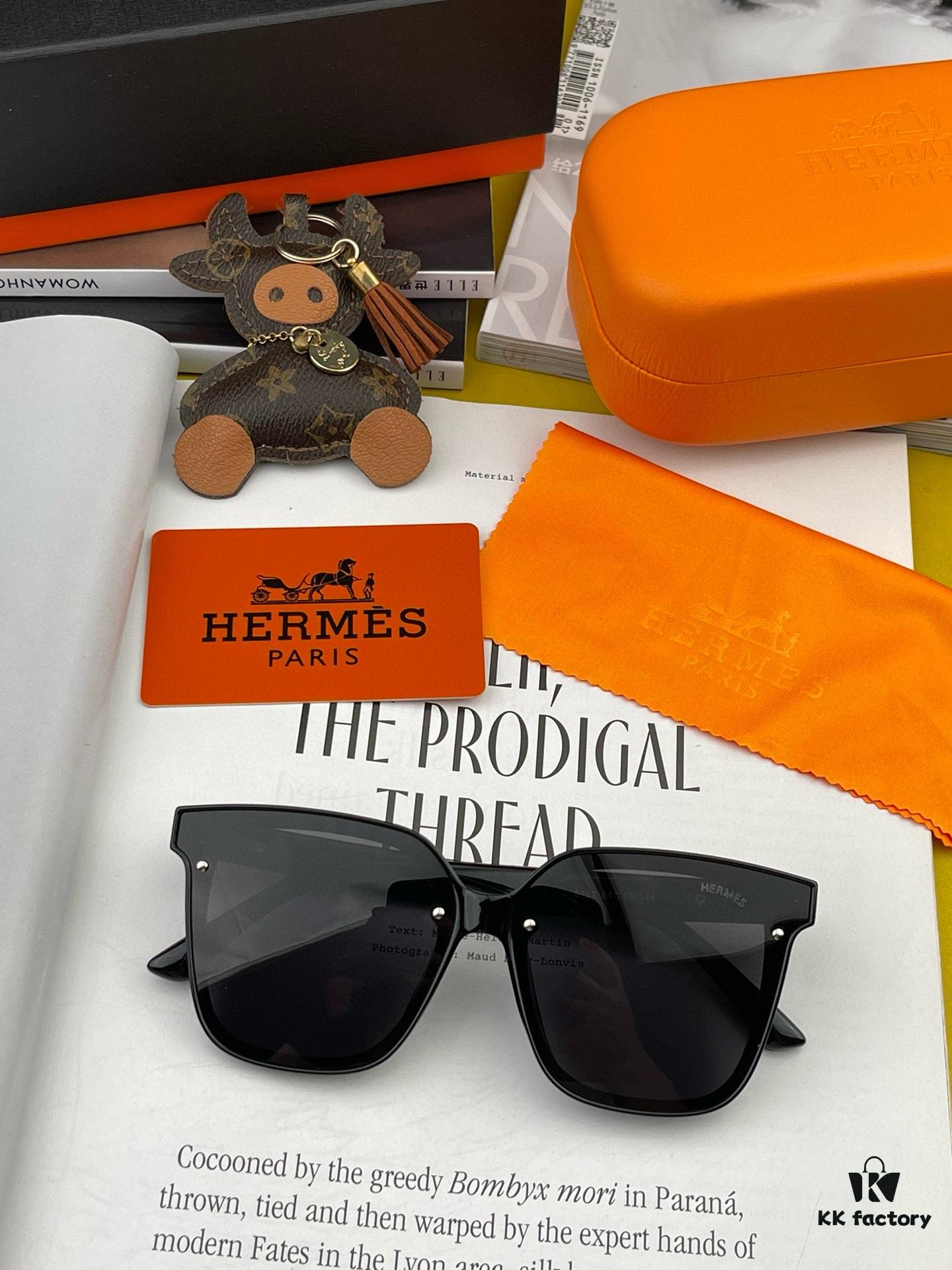 Polarized Series Sunglasses | HERMES Original Luxury Designer Square Frame UV Protection Sunglasses H5102