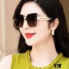 HERMES 2024 Spring New Arrival Original Release Famous Internet Sensation Ultra-Hot Selling Luxury Square Sunglasses Classic Integrated Frame Design High-End Quality Authentic Brand Premium Sunglasses Model: H2998
