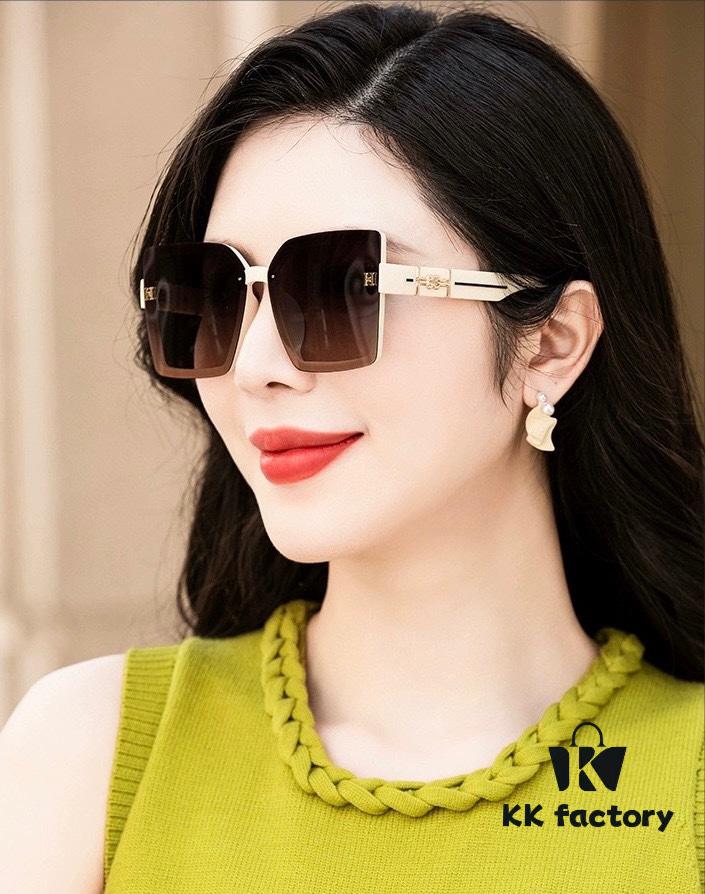 HERMES 2024 Spring New Arrival Original Release Famous Internet Sensation Ultra-Hot Selling Luxury Square Sunglasses Classic Integrated Frame Design High-End Quality Authentic Brand Premium Sunglasses Model: H2998