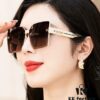 HERMES 2024 Spring New Arrival Original Release Famous Internet Sensation Ultra-Hot Selling Luxury Square Sunglasses Classic Integrated Frame Design High-End Quality Authentic Brand Premium Sunglasses Model: H2998