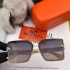 HERMES 2024 Spring New Arrival Original Release Famous Internet Sensation Ultra-Hot Selling Luxury Square Sunglasses Classic Integrated Frame Design High-End Quality Authentic Brand Premium Sunglasses Model: H2998