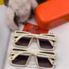 HERMES 2024 Spring New Arrival Original Release Famous Internet Sensation Ultra-Hot Selling Luxury Square Sunglasses Classic Integrated Frame Design High-End Quality Authentic Brand Premium Sunglasses Model: H2998