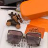 HERMES 2024 Spring New Arrival Original Shipment Popular Luxury Square Sunglasses Model H7998