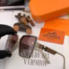 HERMES 2024 Spring New Arrival Original Shipment Popular Luxury Square Sunglasses Model H7998