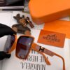 HERMES 2024 Spring New Arrival Original Shipment Popular Luxury Square Sunglasses Model H7998