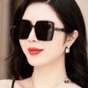 HERMES 2024 Spring New Arrival Original Release Famous Internet Influencer Ultra-Hot Blue Classic Luxury Frame Sunglasses H1301