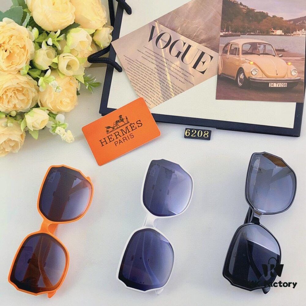 Hermes 2024 New Popular Large Oval Square Round Frame Slimming, Fashionable European and American Style Sunglasses