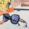 Hermes 2024 New Popular Large Oval Square Round Frame Slimming, Fashionable European and American Style Sunglasses