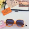 Hermes 2024 New Popular Large Oval Square Round Frame Slimming, Fashionable European and American Style Sunglasses