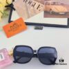 Hermes 2024 New Popular Large Oval Square Round Frame Slimming, Fashionable European and American Style Sunglasses