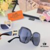 Hermes 2024 New Popular Large Oval Square Round Frame Slimming, Fashionable European and American Style Sunglasses