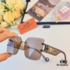 Hermes New Large-Frame Sunglasses, Frameless Fashion UV Protection Sunglasses, Slimming and Face-Framing, Stylish and Elegant