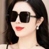 HERMES 2024 Spring New Arrival Original Release Famous Internet Sensation Luxury Oversized Square Sunglasses