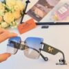 Hermes Luxury Fashion Oversized Sunglasses, High-End Sun Protection Glasses for Women, Travel Shades
