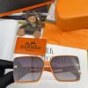 Polarized Series Sunglasses HERMES Hermes Original Release Internet Celebrity Super Popular Classic Luxury Fashion Square Frame Sunglasses High-Quality Official Version Model H6103