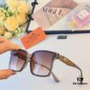 Hermes 2024 New Arrival Women's Square Frame Korean Style Sunglasses, Stylish UV-Protective Glasses for Round Faces