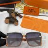 HERMES 2024 Spring New Arrival Original Release Famous Internet Sensation Ultra-Hot Luxury Square Sunglasses Classic Integrated Frame Design High-End Quality Authentic Brand Premium Sunglasses Model: H1245