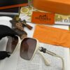 HERMES 2024 Spring New Arrival Original Shipment Influencer Ultra-Hot Selling Blue Classic Luxury Worldwide Fashion Square Sunglasses