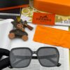 HERMES 2024 Spring New Arrival Original Release Famous Internet Hit Ultra Popular Blue Classic Luxury Global Fashion Square Sunglasses High-Quality Authentic Version Model: H1245