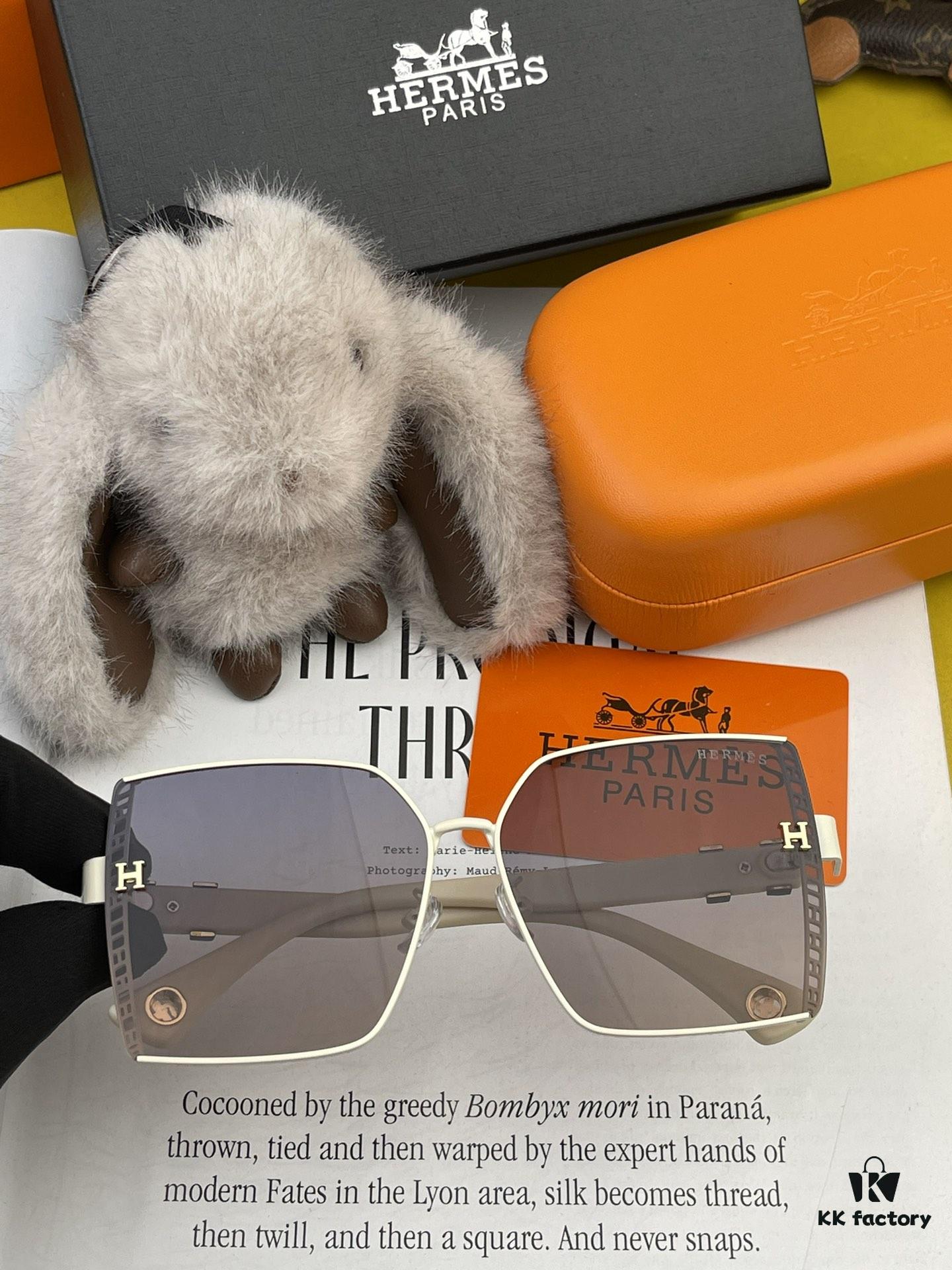 HERMES H3979 TR Polarized Sunglasses | Luxury Square Frame Designer Shades | Authentic High-Quality Original Release