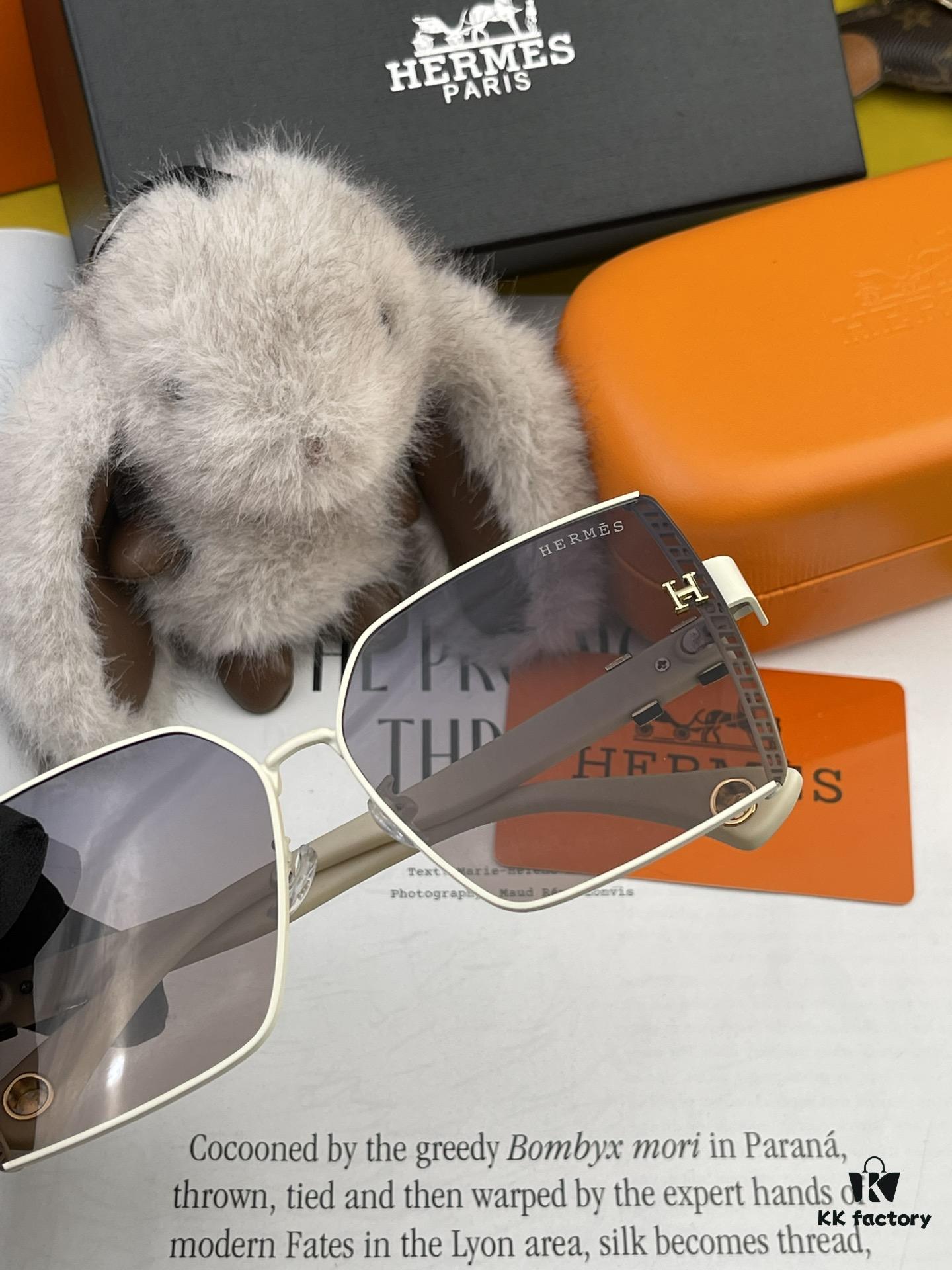 HERMES H3979 TR Polarized Sunglasses | Luxury Square Frame Designer Shades | Authentic High-Quality Original Release