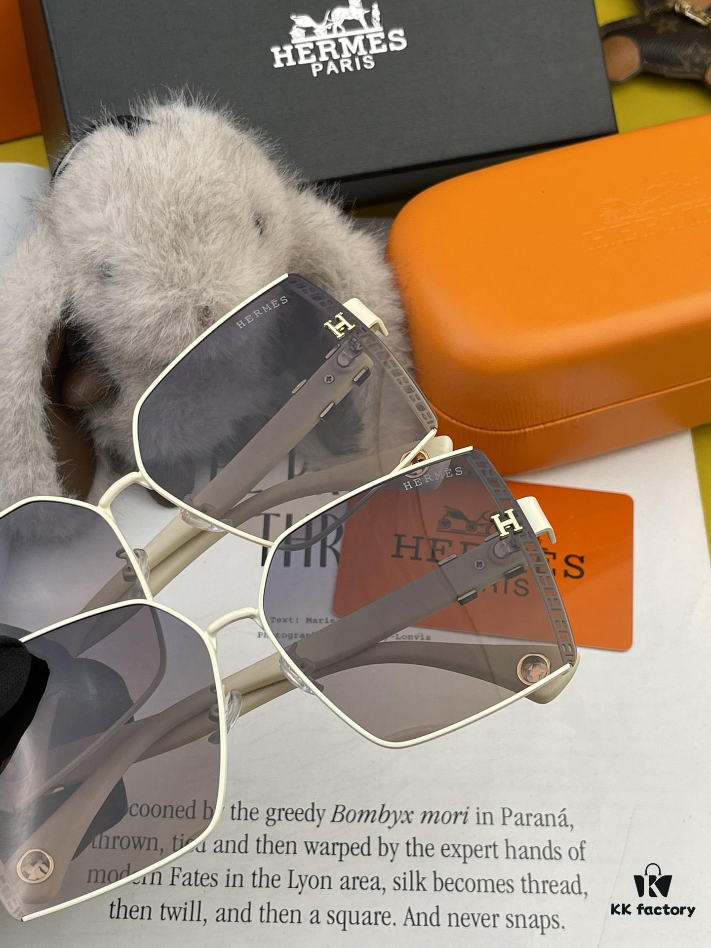 HERMES H3979 TR Polarized Sunglasses | Luxury Square Frame Designer Shades | Authentic High-Quality Original Release
