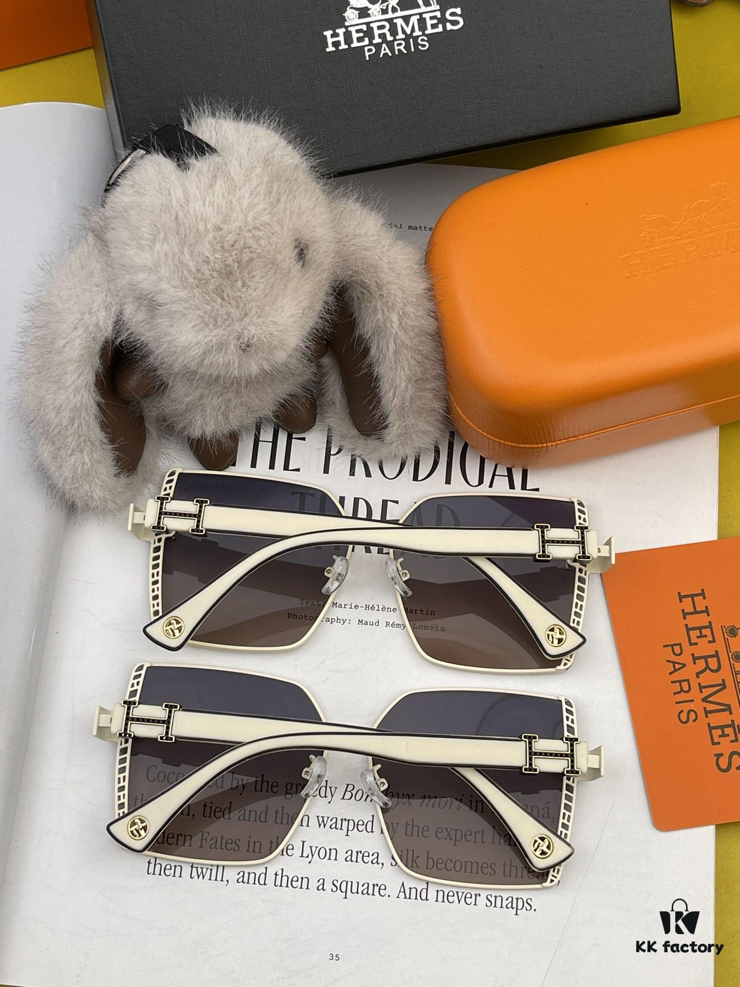 HERMES H3979 TR Polarized Sunglasses | Luxury Square Frame Designer Shades | Authentic High-Quality Original Release