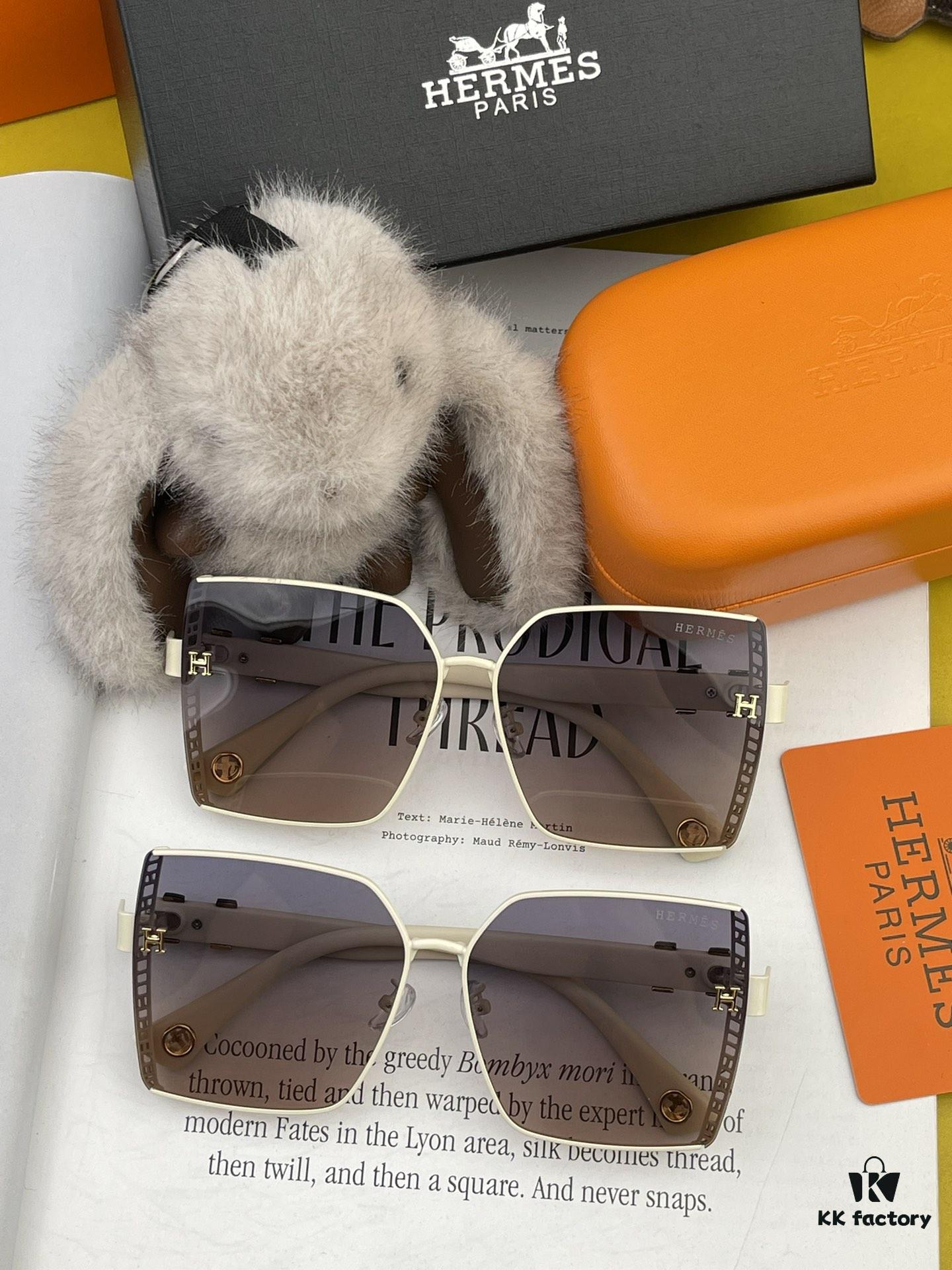 HERMES H3979 TR Polarized Sunglasses | Luxury Square Frame Designer Shades | Authentic High-Quality Original Release