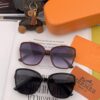 HERMES 2024 Spring New Arrival Original Release Famous Internet Influencer Ultra-Hot Selling Square Sunglasses Classic Luxurious Worldwide Trend High-Quality Authentic Version Model H98001