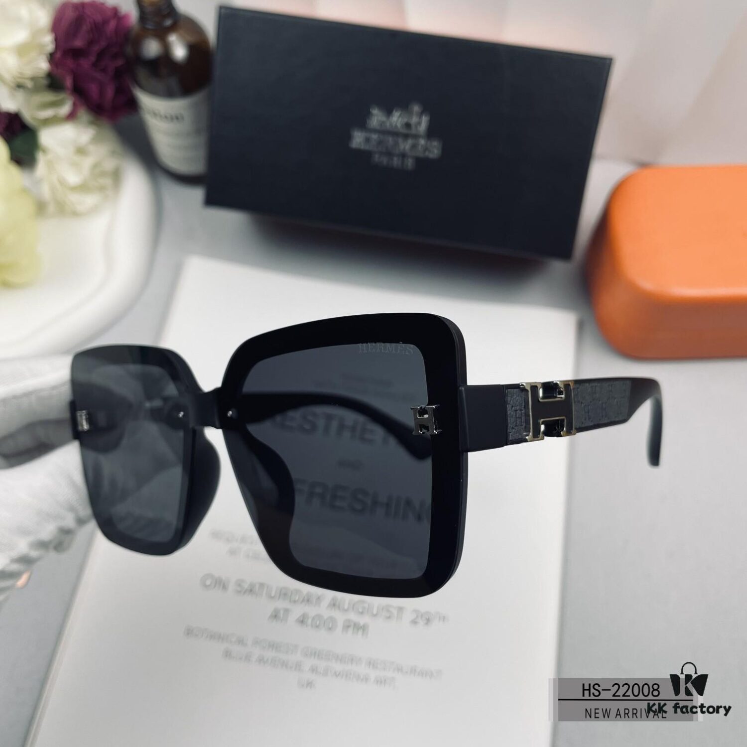 Hermès - New 2024 TR90 Lightweight Sunglasses with Polarized Lenses, Model 22008