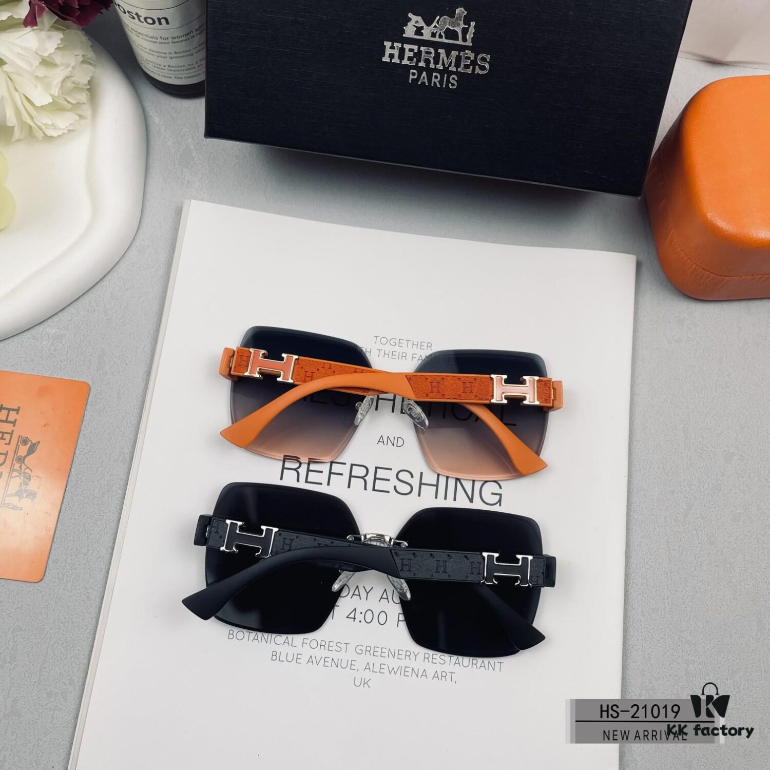 Hermes - HERMES, Polarized Sunglasses with Polylite Lenses, Lightweight TR90 Frame, 2024 New Arrival, Fashionable Sun Protection for Travel and Driving, Model: 21019