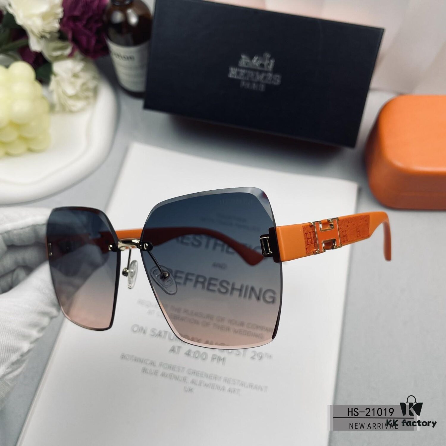 Hermes - HERMES, Polarized Sunglasses with Polylite Lenses, Lightweight TR90 Frame, 2024 New Arrival, Fashionable Sun Protection for Travel and Driving, Model: 21019