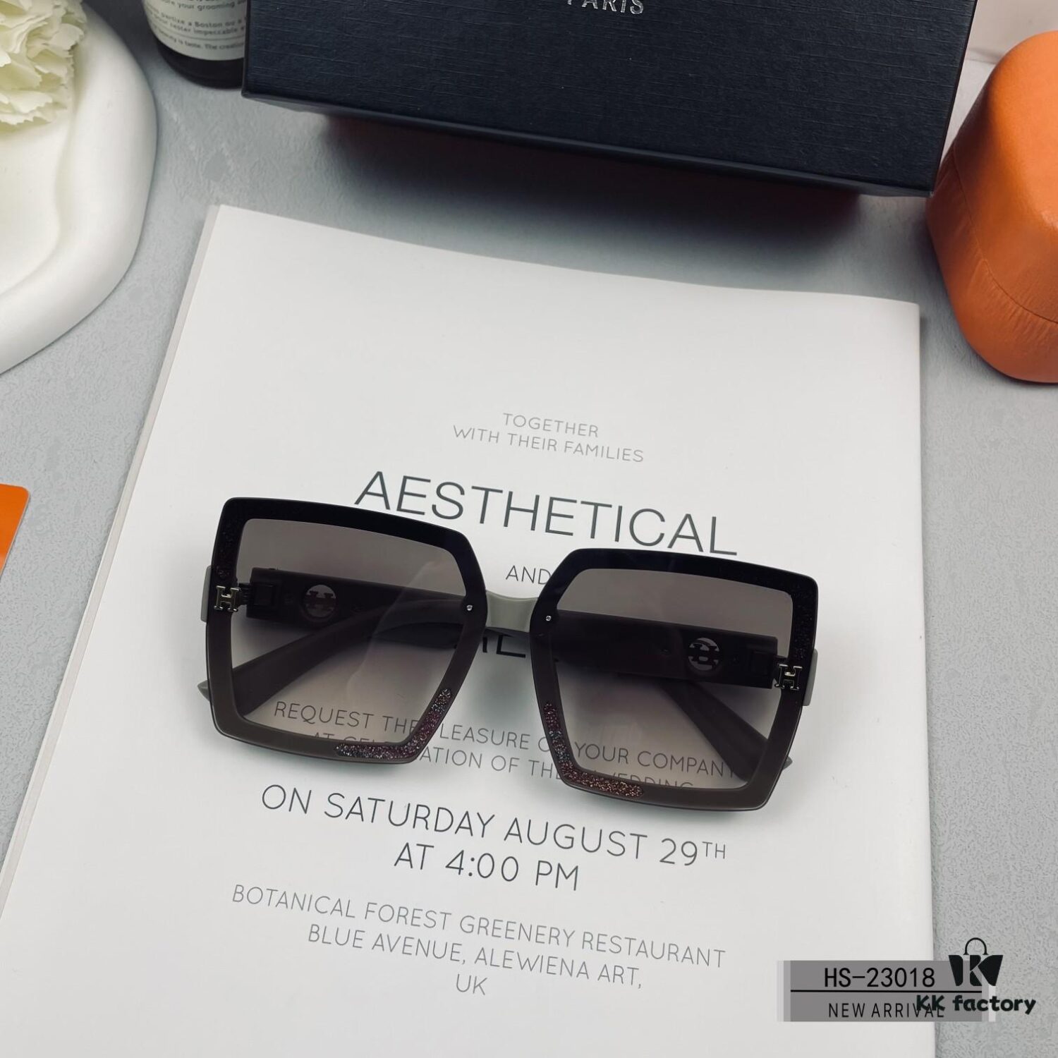 Hermes - HERMES, Polarized Sunglasses with Polylite Lenses, TR90 Frame Lightweight and Comfortable, Size 59-13-147, 2024 New Arrival Model 23018