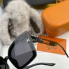 HERMES 2024 Spring New Arrival Original Release Popular Luxury Square Sunglasses H3966
