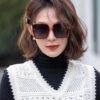 HERMES 2024 Spring New Arrival Original Luxury Square Sunglasses H1245