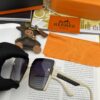 HERMES 2024 Spring New Arrival Original Luxury Square Sunglasses H1245
