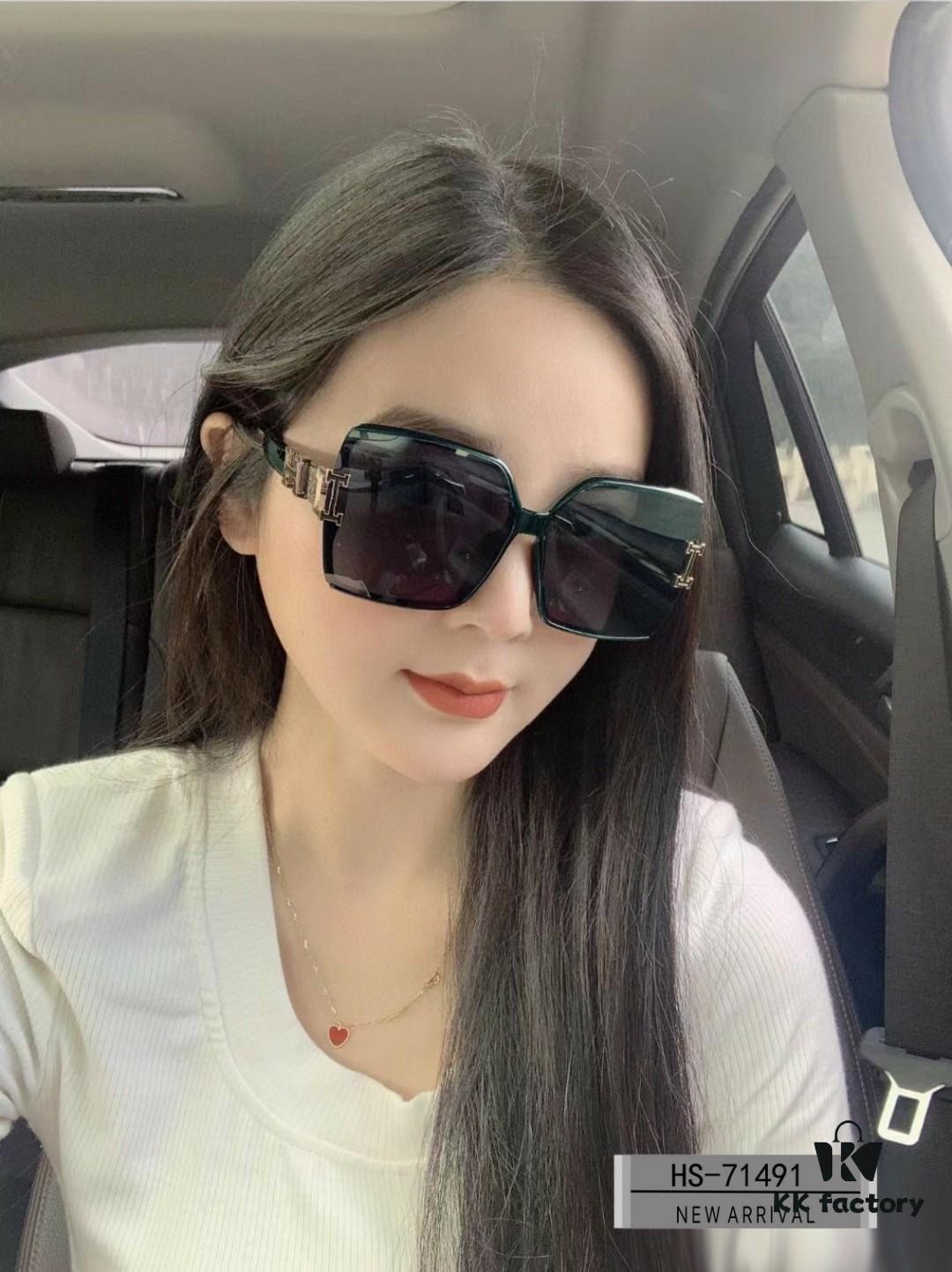 Hermes - HERMES | New Sunglasses with Polarized Lenses, Lightweight PC Frame, UV Protection, Fashionable Design for Travel and Driving