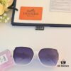Hermes Vintage Square Sunglasses for Women, Fashionable and Elegant Round-Face Flattering UV Protection Sunglasses, New Stylish and Versatile Sun Glasses
