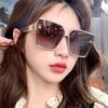 HERMES 2024 Spring New Arrival Original Luxury Square Sunglasses H7998