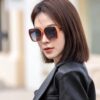 HERMES 2024 Spring New Arrival Original Release Famous Influencer Ultra-Hot Selling Luxurious Square Sunglasses